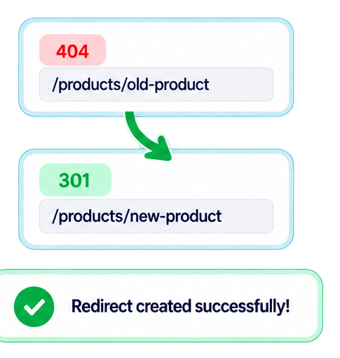 <p>Apply Redirects Automatically</p>
